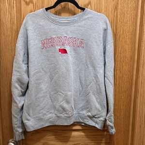 Nebraska Gray Sweatshirt
